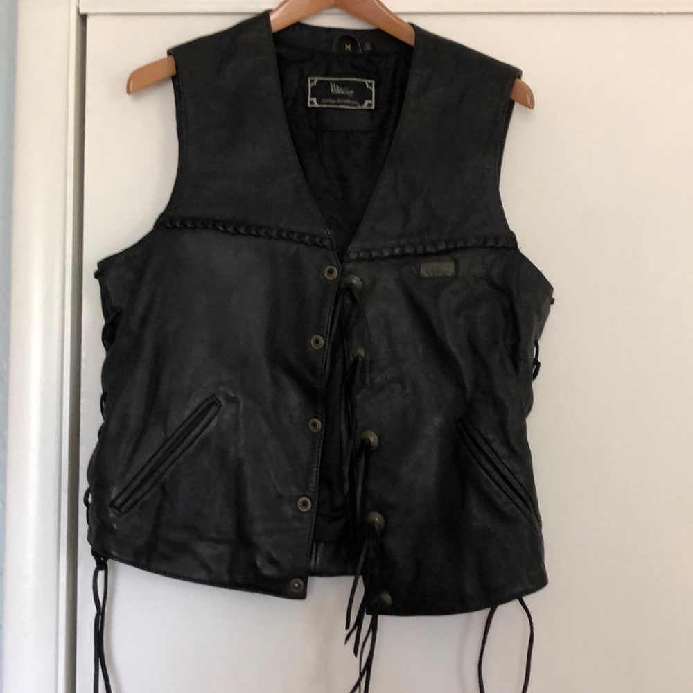 Badass Leather Harley Davidson Vest